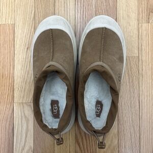 UGG Tasman Slipper Booties Chestnut Suede Fur Lined Mens Size 9